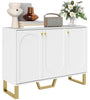 HOMCOM Sideboard with Adjustable Shelves & Doors for Living Room, White