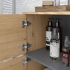 The Furniture Hubs Bath Cabinet w/ Compartments & Doors