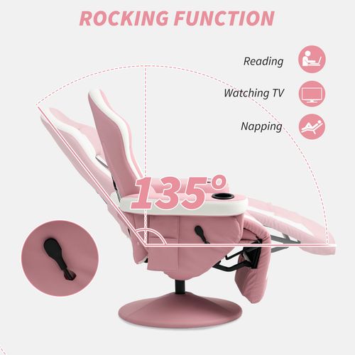 The Furniture Hubs Manual Recliner Armchair PU Sofa Chair