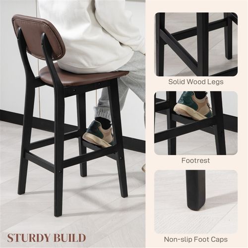 The Furniture Hubs 2 Sets Faux Leather Chairs & Bar Stools