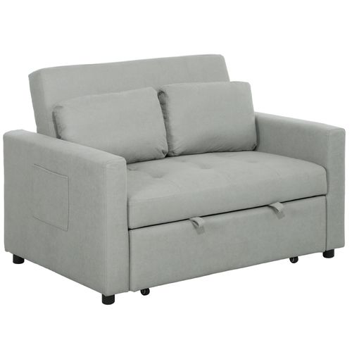 Furniture Hubs 2‑Seat Convertible Sofa Bed with Cushions Set