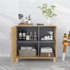 The Furniture Hubs Bath Cabinet w/ Compartments & Doors