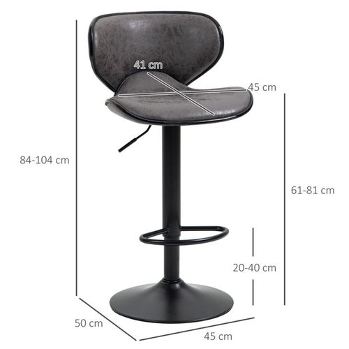 The Furniture Hub Vintage Leather Chairs & Stools Pair