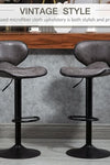 The Furniture Hub Vintage Leather Chairs & Stools Pair