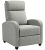 The Furniture Hubs Linen Reclining Chair with Padded Seat