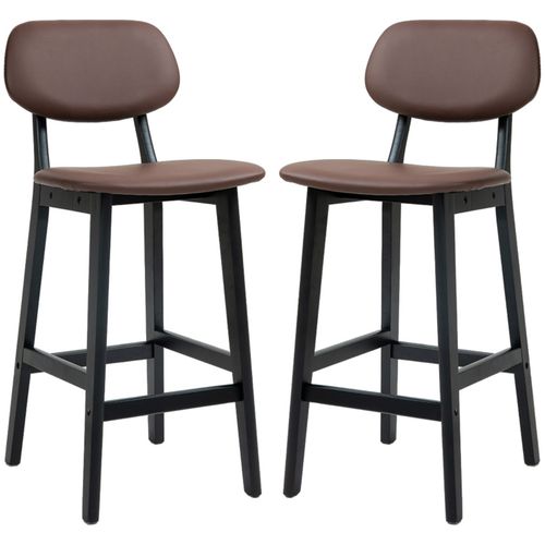 The Furniture Hubs 2 Sets Faux Leather Chairs & Bar Stools