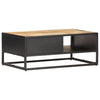 The Furniture Hubs Mango Wood Carved Coffee Table 90x55x36
