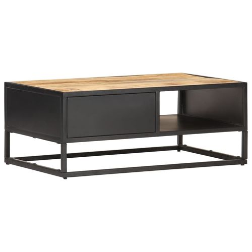 The Furniture Hubs Mango Wood Carved Coffee Table 90x55x36