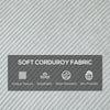 Cosy Corduroy Three-Seater Sofa - Modern Comfort for Any Living Space