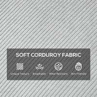 Cosy Corduroy Three-Seater Sofa - Modern Comfort for Any Living Space