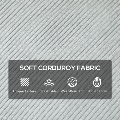 Cosy Corduroy Three-Seater Sofa - Modern Comfort for Any Living Space