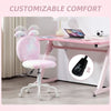 The Furniture Hubs Armless Desk Chair Bunny Vanity Chair