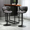The Furniture Hub Vintage Leather Chairs & Stools Pair