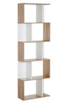 The Furniture Hubs 5-tier Display Shelving Storage Bookcase