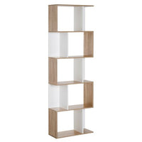 The Furniture Hubs 5-tier Display Shelving Storage Bookcase