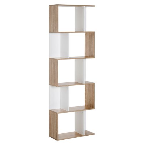 The Furniture Hubs 5-tier Display Shelving Storage Bookcase