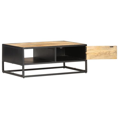 The Furniture Hubs Mango Wood Carved Coffee Table 90x55x36