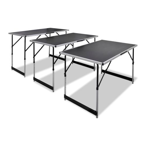 The Furniture Hub 3pc Foldable Height-Adjustable Pasting Table