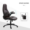 PU Leather Swivel Office Chair Adjustable by The Furniture Hubs