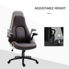 PU Leather Swivel Office Chair Adjustable by The Furniture Hubs