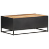 The Furniture Hubs Coffee Table 90×50×35 -Mango Wood & Cane