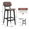 The Furniture Hubs 2 Sets Faux Leather Chairs & Bar Stools