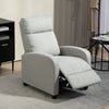 The Furniture Hubs Linen Reclining Chair with Padded Seat