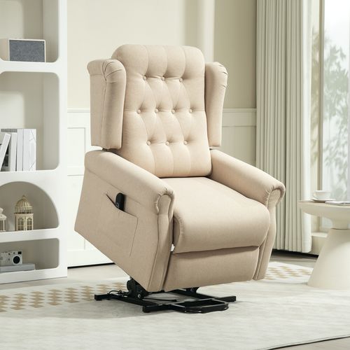 The Furniture Hub Power Lift Recliner Armchair with Wingback