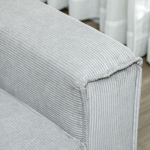 Cosy Corduroy Three-Seater Sofa - Modern Comfort for Any Living Space