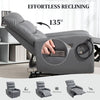 Furniture Hubs Recliner Chair w/ USB & Phone Holder