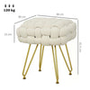 The Furniture Hubs Woven Velvet Foot Stool