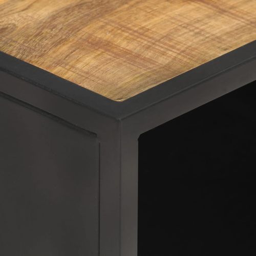 The Furniture Hubs Coffee Table 90×50×35 -Mango Wood & Cane