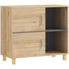The Furniture Hubs Bath Cabinet w/ Compartments & Doors