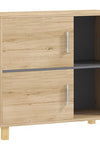 The Furniture Hubs Bath Cabinet w/ Compartments & Doors