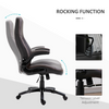 PU Leather Swivel Office Chair Adjustable by The Furniture Hubs