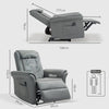 The Furniture Hubs Massage Recliner Chair Breathable Leather