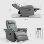 The Furniture Hubs Massage Recliner Chair Breathable Leather