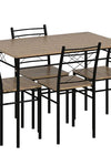The Furniture Hubs 5 Piece Dining Table and Chairs Set