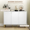 HOMCOM Sideboard with Adjustable Shelves & Doors for Living Room, White