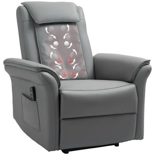 The Furniture Hubs Massage Recliner Chair Breathable Leather