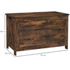 HOMCOM Storage Chest with 2 Safety Hinges, Storage Bench for Living Room