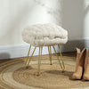 The Furniture Hubs Woven Velvet Foot Stool