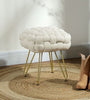 The Furniture Hubs Woven Velvet Foot Stool