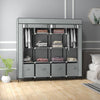 The Furniture Hubs Fabric Wardrobe –12‑Shelf Foldable Closet