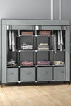 The Furniture Hubs Fabric Wardrobe –12‑Shelf Foldable Closet
