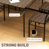 The Furniture Hubs 5 Piece Dining Table and Chairs Set