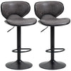 The Furniture Hub Vintage Leather Chairs & Stools Pair