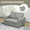 Furniture Hubs 2‑Seat Convertible Sofa Bed with Cushions Set