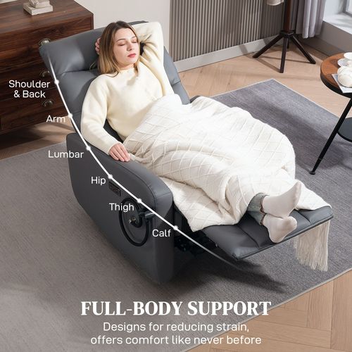 Furniture Hubs Recliner Chair w/ USB & Phone Holder