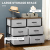 Wooden Top for Closet Hallway Grey with 6 Drawer
